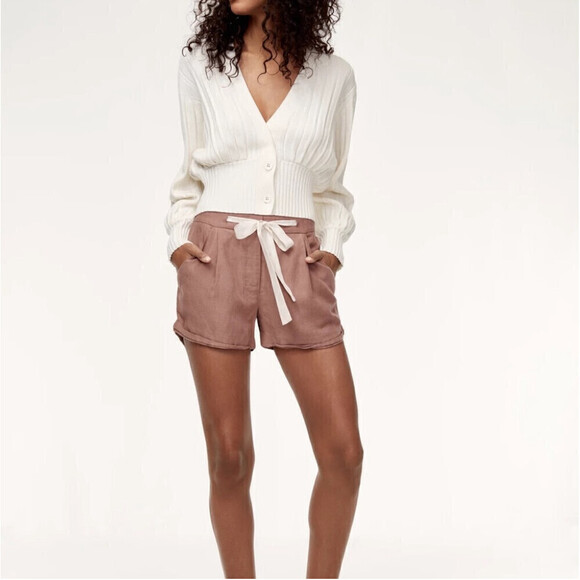 Aritzia Wilfred
Allegra Short linen blend nutmeg minimalist vacation sz 4 - Picture 1 of 12